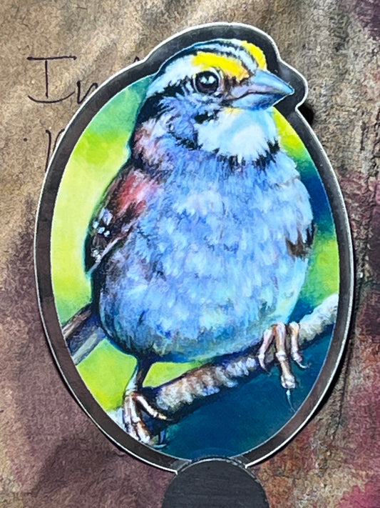 White-Throated sparrow sticker